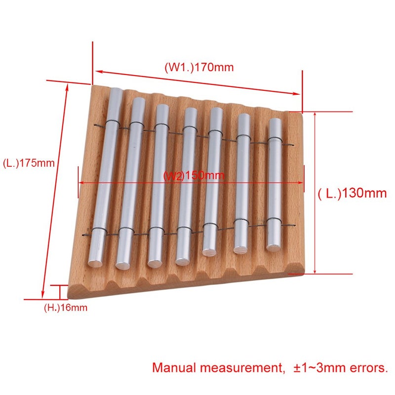 Lovermusic 7 Tone Wood Instrument Energy Chime with Mallet & 7 Tubes Wooden Collection Percussion Accessories - Image 5